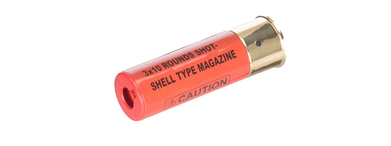 M56 SHELL-RDX1 ABS PLASTIC AIRSOFT SHOTGUN SHELL (RED) - Click Image to Close